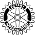 Black and White Rotary Emblem